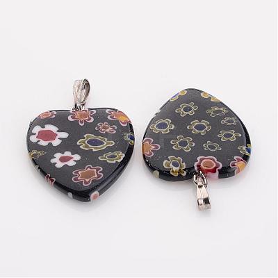 Handmade Millefiori Glass Pendants G23C9011-1