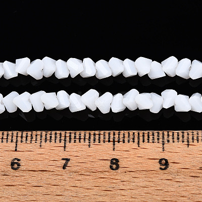 Opaque Glass Beads Strands GLAA-N019-4mm-03-1