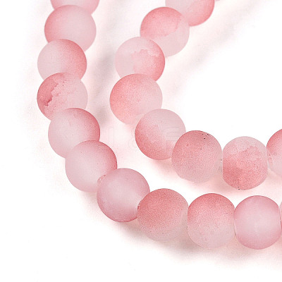 Crackle Glass Beads Strands GLAA-N009-6mm-03-1