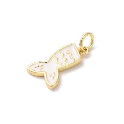 Rack Plating Brass Enamel Pendants KK-Z056-48G-03-1