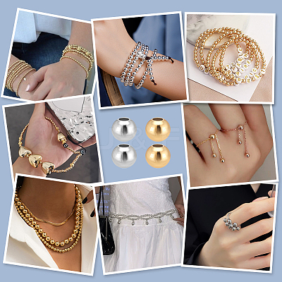 Brass Round Spacer Beads KK-PH0013-75A-1