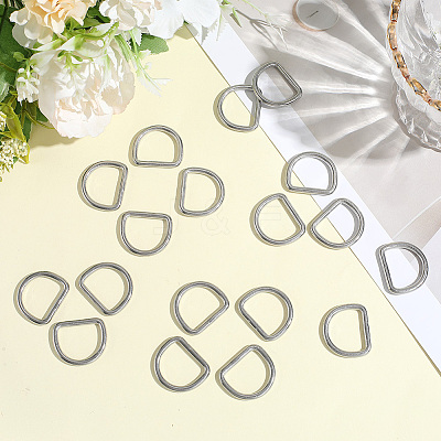 304 Stainless Steel D Rings STAS-CP0001-05B-1
