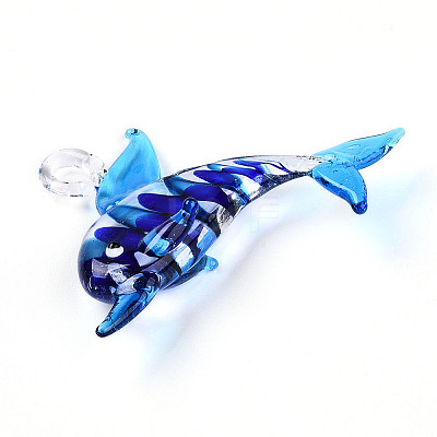Handmade Lampwork Big Pendants LAMP-T023-14-1