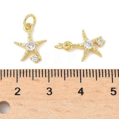 Brass Micro Pave Cubic Zirconia Pendants KK-I355-01G-03-1