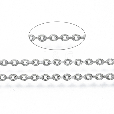 Tarnish Resistant 304 Stainless Steel Chains CHS-S001-12A-P-1