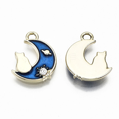 Alloy Enamel Pendants X-ENAM-S126-006-RS-1