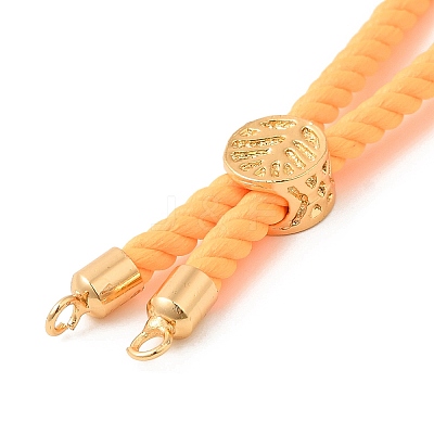Twisted Nylon Cord Silder Bracelets DIY-B066-03G-12-1