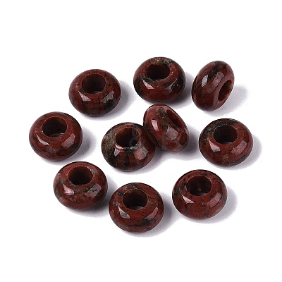 Natural Mahogany Obsidian European Beads G-N359-17A-02-1