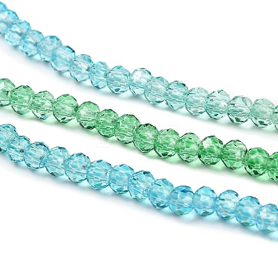 Transparent Painted Glass Beads Strands LS-DGLA-A034-T1mm-A17-1