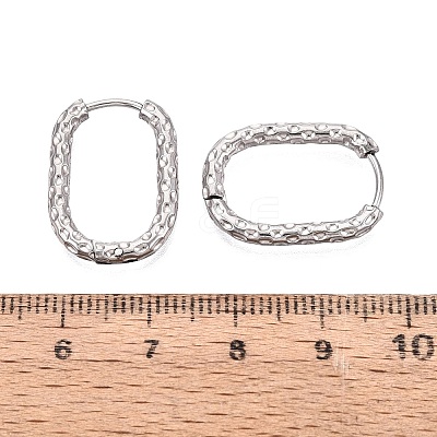 Non-Tarnish 304 Stainless Steel Hoop Earring STAS-A091-17B-P-1