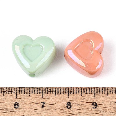 UV Plating Opaque Acrylic Beads OACR-T028-83-1