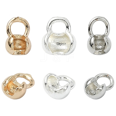 30Pcs 3 Styles Brass Cord End KK-CJ0004-40-1