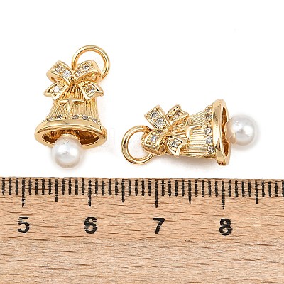 Brass Micro Pave Cubic Zirconia Pendants KK-K407-52G-1