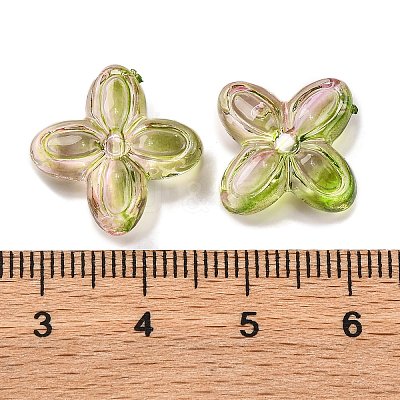 794Pcs Two Tone Transparent Acrylic Beads MACR-K359-24B-1