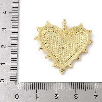 Brass Micro Pave Cubic Zirconia Pendants X-KK-P294-15G-1