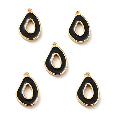Brass Enamel Pendants KK-P207-001G-RS-1