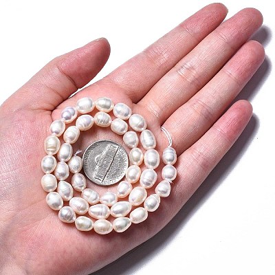 Natural Cultured Freshwater Pearl Beads Strands PEAR-N012-06T-1