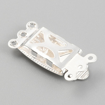 304 Stainless Steel Box Clasps STAS-H151-14S-1