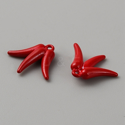 Spray Painted Alloy Pendants LS-FIND-WH0126-421A-1