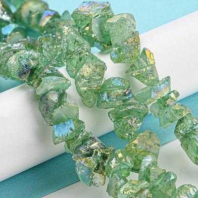 1 Strand Electroplated Natural Quartz Beads Strands G-PA0001-18C-1