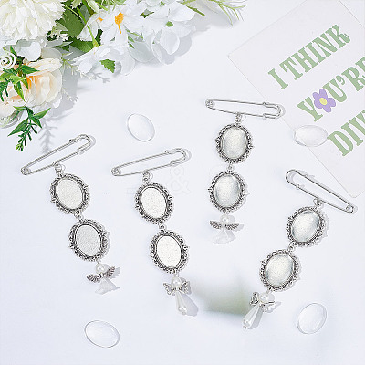Alloy Brooch Making JEWB-GO00001-1