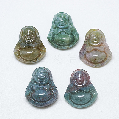 Natural Indian Agate Pendants G-T122-15A-04-1