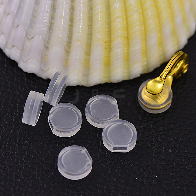 Comfort Plastic Pads for Clip on Earrings X-KY-P007-A01-1