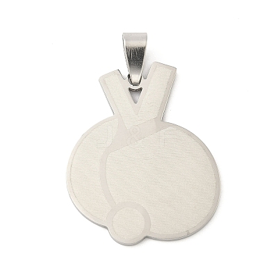 Sports 201 Stainless Steel Laser Cut Pendants STAS-P428-14P-02-1
