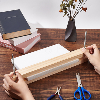 Wood Book Binding Machine Findings DIY-WH0453-37-1
