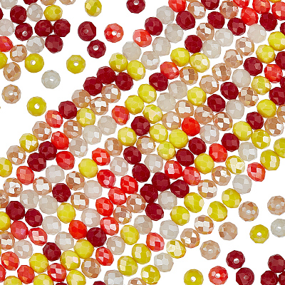 10 Strands Glass Beads Strands EGLA-BBC0001-01D-1