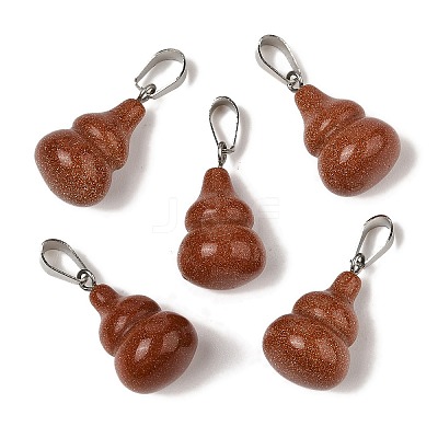 Synthetic Goldstone Pendants G-B127-03P-09-1