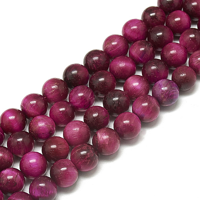 Natural Tiger Eye Beads Strands G-S300-8mm-107B-1