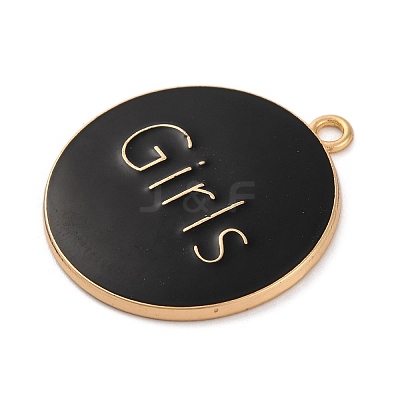 Alloy Enamel Pendants ENAM-M009-02C-02G-1