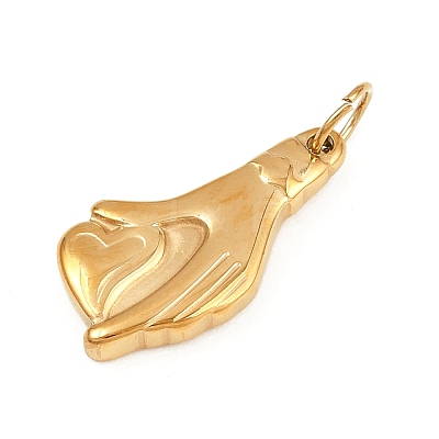 304 Stainless Steel Pendants STAS-K307-09D-G-1