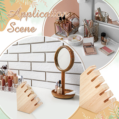 5-Slot Wood Ring Display Stands ODIS-WH0331-12-1