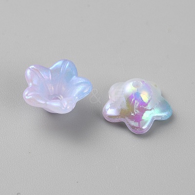 Opaque Acrylic Bead Caps OACR-CJC0010-03B-1