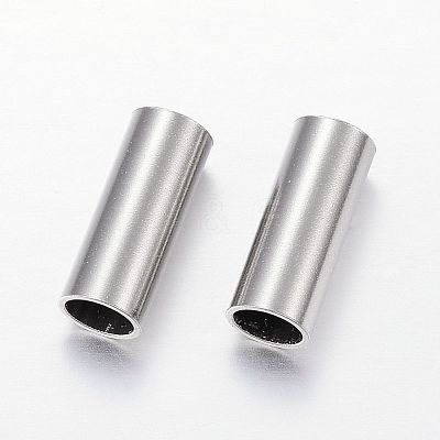 Tarnish Resistant 304 Stainless Steel Tube Beads STAS-P128-11-1