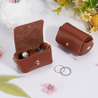 PU Imitation Leather Wedding Ring Pouch ABAG-WH0045-10B-1