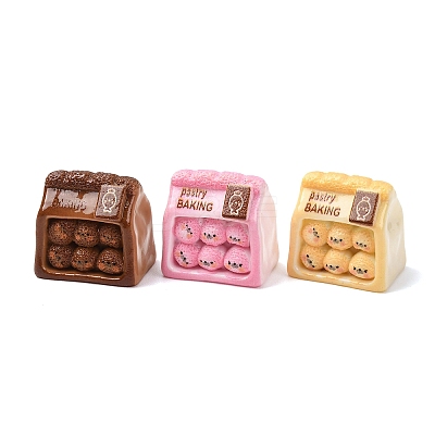 Opaque Resin Imitation Food Cabochons CRES-A064-02-1