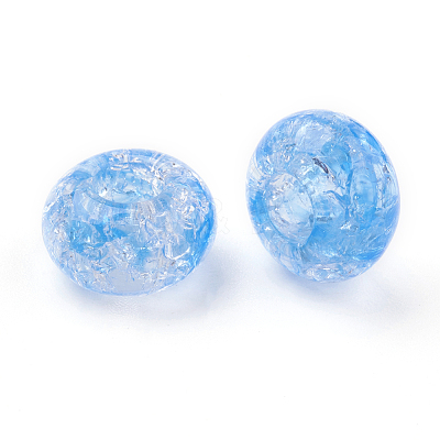 Transparent Crackle Acrylic Beads MACR-E025-30B-1