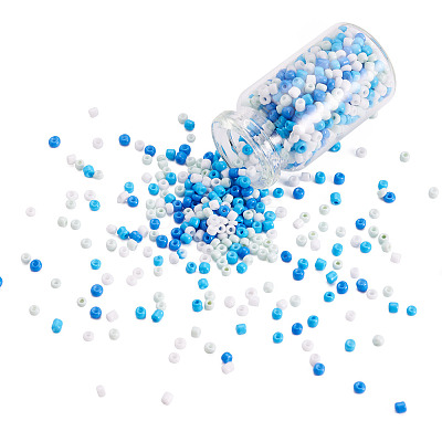 Opaque Glass Round Seed Beads GLAA-TAC0025-07A-05-1