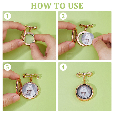 2Pcs Brass Brooch JEWB-FH00017-1