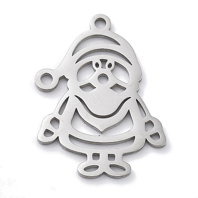 Christmas Theme Anti-Tarnish 304 Stainless Steel Pendants STAS-R003-04P-02-1