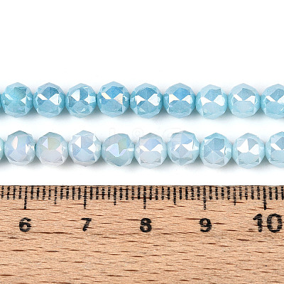 Anti-Tarnish Electroplate Glass Beads Strands GLAA-N010-6mm-05-1