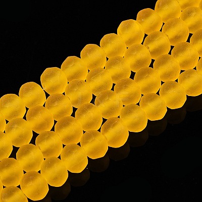 Transparent Glass Beads Strands X-EGLA-A044-T6mm-MD05-1