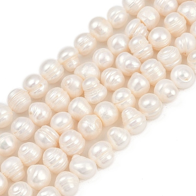 Natural Cultured Freshwater Pearl Beads Strands PEAR-I007-07Z-08C-1