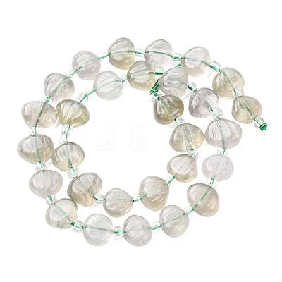 Natural Green Quartz Carved Beads Strands G-H339-A05-01-1