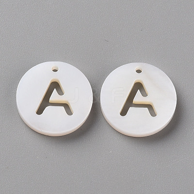 Natural Freshwater Shell Pendants SHEL-Q311-008A-1