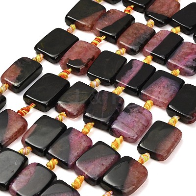 Natural Agate Beads Strands G-A321-A01-01C-1