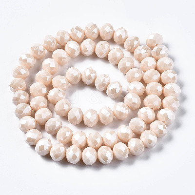 Electroplate Glass Beads Strands LS-EGLA-A034-P1mm-A17-1